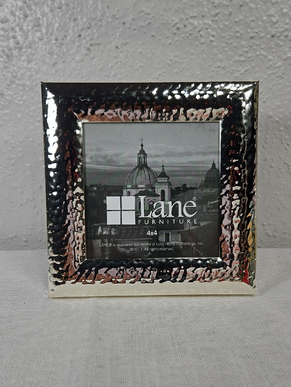 Lane Furniture 2013 4x4 Hammered Silver Colored Picture Frame